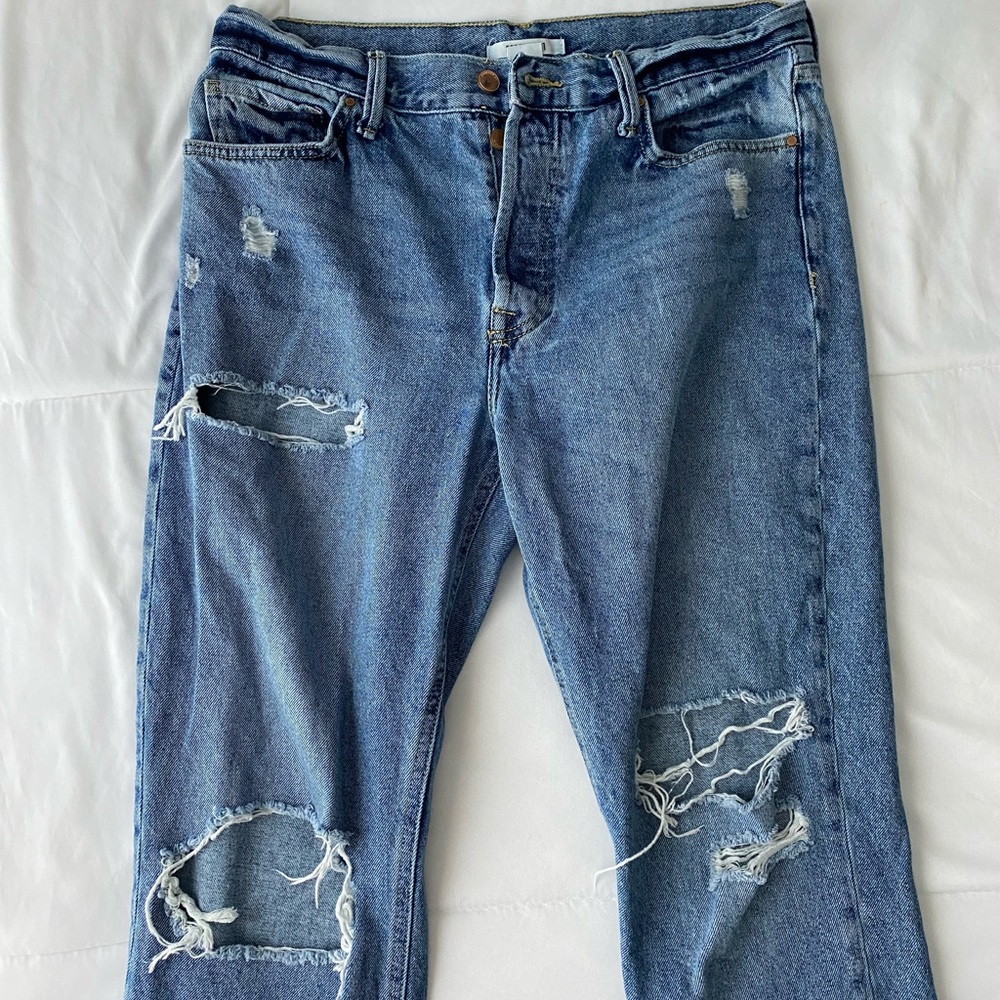 Forever 21 Distressed Mom/ Boyfriend Jeans